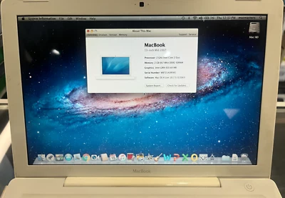 Apple MacBook A1181 13" MID 2007 Core 2 Duo 2 GHz 2GB RAM 320GB HD (No Battery) - Image 1 of 4