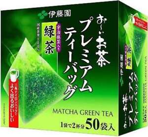 Japanese Green Tea with Matcha  ITOEN Premium Triangle Tea Bag 50pcs Pure Tea