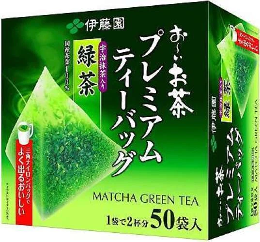 Té verde japonés con bolsa de té triangular premium Matcha ITOEN 50 piezas té puro Foto 1 de 1