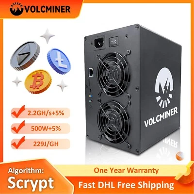 New VolcMiner D1 Mini Pre LTC&Doge Coin ASIC Miner Mining 2.2Gh/s 500W In Stock - Image 1 of 4