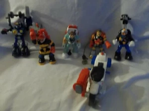Rescue Hero Lot of 5 Hero's & Motorcycle! Bin K - Picture 1 of 7