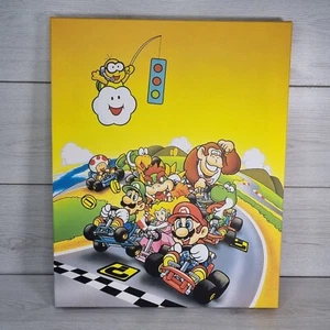 Nintendo Mario Kart Canvas Poster Print SNES A2 50x40cm Retro Gaming Nursery 90s - Picture 1 of 12