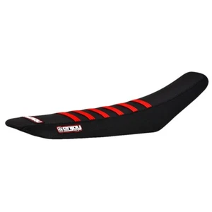 2021-2025 Honda CRF 450 Seat Cover By Enjoy MFG ALL BLACK RED RIBS #233 - Picture 1 of 5