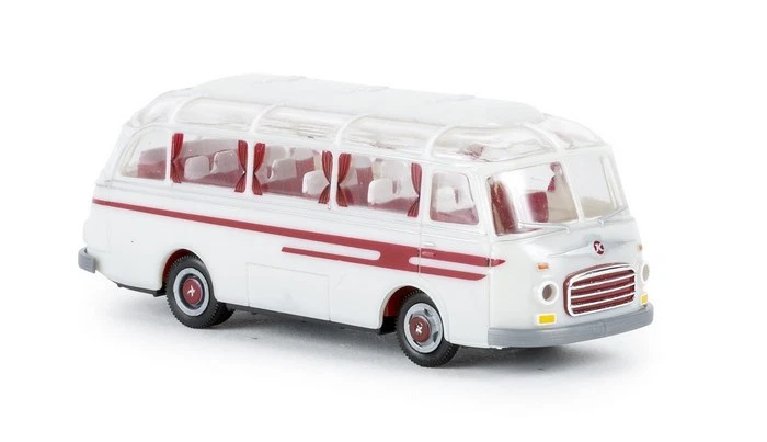 Brekina 56023 - 1/87 Setra S 6, Bianco Grigio/Rosso Rubino, Td - Nuovo - Immagine 1 di 1