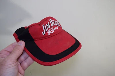 Jim Beam Racing Robby Gordon Adjustable Hat Visor Golf Tennis Red Nascar - Image 1 of 4