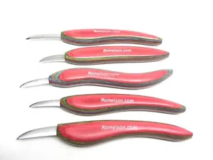 Ramelson Wood Carving Tools Chip Knife Set 5pc Whittling Woodworking Tools - Picture 1 of 2