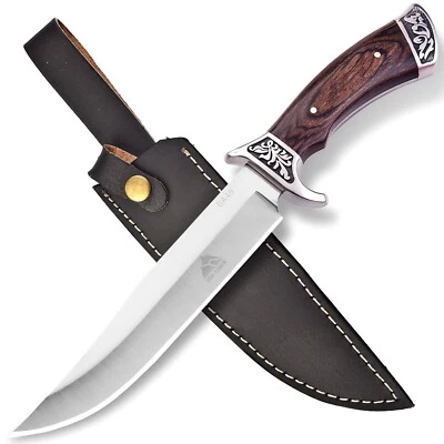 Hunting Bowie Knife Jagd Bowie Messer Gürtel Jagdmesser Messer Outdoor - Bild 1 von 4