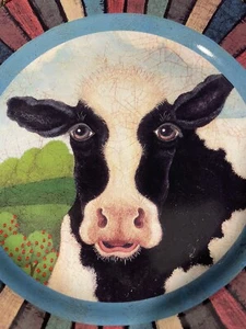 Hallmark Kuh Dekor Kunst 9" Teller Natur Ständer nicht enthalten - Bild 1 von 6