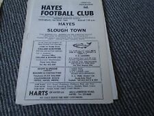 HAYES V SLOUGH TOWN 1968-9