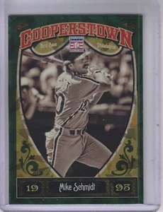 Mike Schmidt- Philadelphia Phillies- 2013 Panini Cooperstown Green Crystal #96 - Imagen 1 de 2