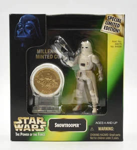 Star Wars Power of The Force Millennium Minted Coin - Snowtrooper Action Figure - Picture 1 of 2