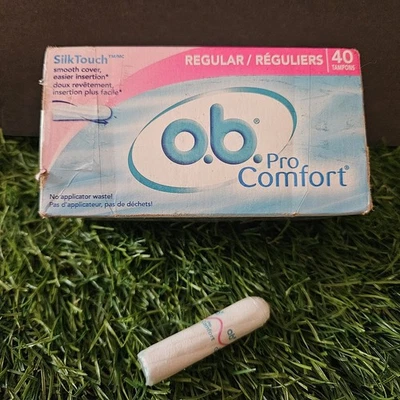 O.B. Pro Comfort Tampons Super Absorbency 40 Count (29 Now) Non-Applicator READ! - Image 1 of 4