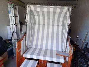 Original Ostsee Strandkorb 2 Sitzer, Top Zustand und Qualität - Bild 1 von 7