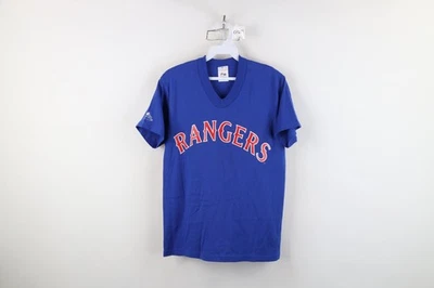 Винтажная бейсбольная футболка 90-х Majestic Boys с большим надписью Texas Rangers сделано в США - Изображение 1 из 4