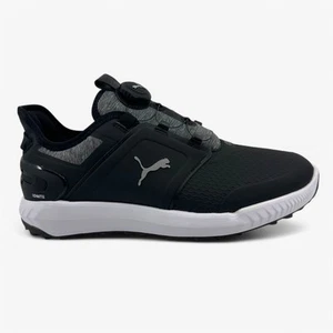 Zapatos de golf impermeables PUMA Ignite Elevate Disc negros plateados para hombre - Imagen 1 de 6