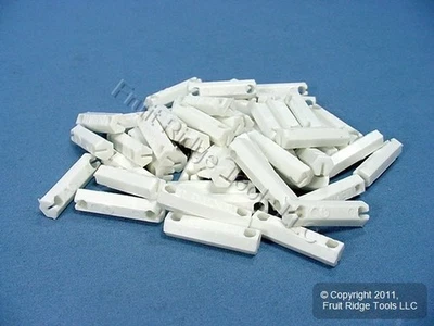 50 White Leviton Ball Chain Connector Insulating Links Thermoplastic 9839-W - Image 1 of 4