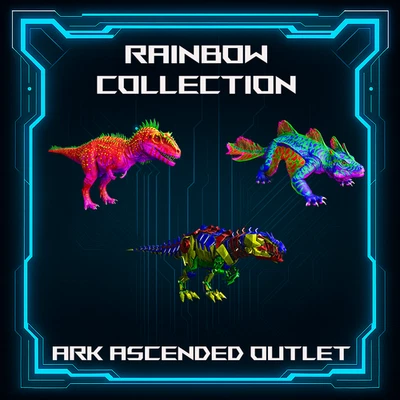 Rainbow Collection- Ark Survival Ascended-Dino-New- ASA PVE Xbox/PC/PS5-Official - Image 1 of 4