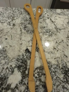 Vintage Wäschezange 27" Holz Schere erreichen Pick Up Greifer Heim Werkzeug - Bild 1 von 3
