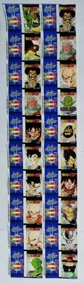 DRAGON BALL Z Уникальный ОРИГИНАЛЬНЫЙ Необрезанный Лист ЖЕВАТЕЛЬНАЯ РЕЗИНКА Стани ОБЕРТКА + НАКЛЕЙКИ 2009 - Изображение 1 из 4