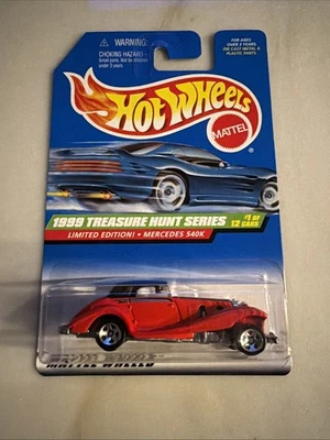 Estojo protetor vintage 1999 Hotwheels Treasure Hunt Series Mercedes 540K incluído - Imagem 1 de 4