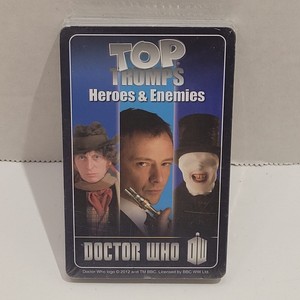 Tops Trump Doctor Who Heros and Enemies Cards