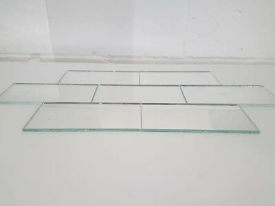 Azulejos de ladrillo espejo plateado - 0,5 m2 - 6 mm vidrio borde cuadrado cocina baño Foto 1 de 4