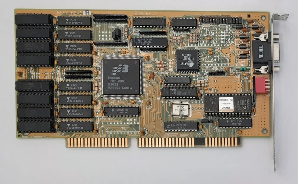 miro Crystal 8S ISA Grafikkarte (S3 801, 86C801, 2MB, retro, 1993) - Bild 1 von 4