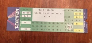 1985 R.E.M. "PreCONSTRUCTION RECONSTRUCTION" TOUR FULL CONCERT TICKET 08/28 PHIL - Picture 1 of 6