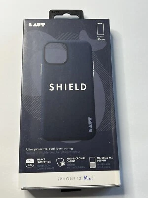 Escudo Laut para iPhone 12 Mini 5G 5.4" - Azul Índigo con Botones Plateados Foto 1 de 4