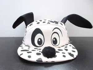 VINTAGE Disney Hat Cap Fitted Boys One Size White 101 Dalmations Ears Kid Youth - Picture 1 of 8