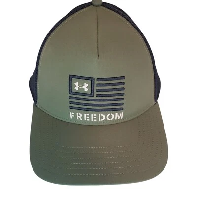 Under Armour Mens UA Freedom Trucker Hat Headwear Baseball Cap OSFA USA Flag New - Image 1 of 4