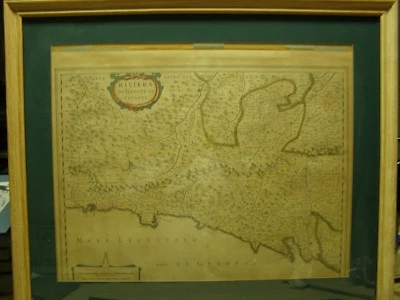 Antique Map of Riviera di Genova de Levante Genoa Italy and Surrounding Area - Image 1 of 4