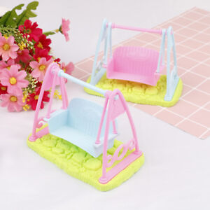 Swing Set For Doll Girl Doll Toy House Furniture Accessor.qs