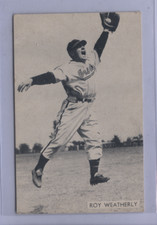 1952 Globe Printing Baltimore Orioles Roy Weatherly RARE