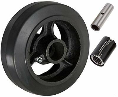 CasterHQ - 5  X 2  Rubber ON CAST Iron Wheel - 450 LBS Capacity • 15.38$