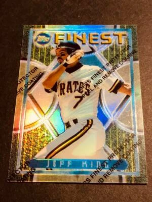 1995 Topps Finest Refractor w/peel Jeff King Pirates #133 - Image 1 of 2