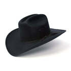 Western Express Black FAUX FELT CATTLEMAN COWBOY HAT w/ Black hat band 3 SIZES!