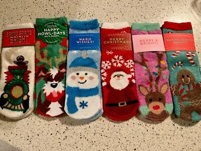 Bath And Body Works Socks  Shea Infused Soft Holiday Christmas U Pick New - Image 1 of 4