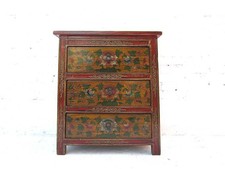 China Sideboard Kommode Schubladen Floral bemalt 90 Jahre
