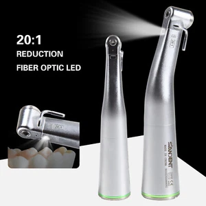 Dental Implant 20:1 Fiber Optic LED E-generator Contra Angle Handpiece ST - Picture 1 of 12