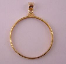 Coin Bezel Susan B. Anthony Dollar Reeded Edge 14K Gold Filled Soldered Bail New