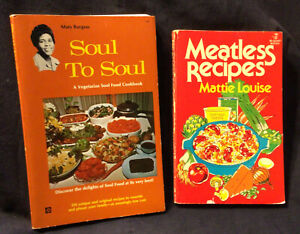 Soul to Soul : Soul Food livre de recettes végétalien par M. Burgess (1976) + recettes sans viande