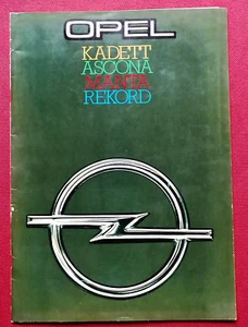 Folleto de ventas OPEL RANGE 1979 - Manta Ascona Kadett Rallye E Rekord ¡Excelente! - Imagen 1 de 24