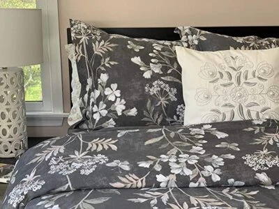 TAHARI HOME TAHARI Duvet Cover Set Vintage Botanical Garden Floral Butterflies Wildflower