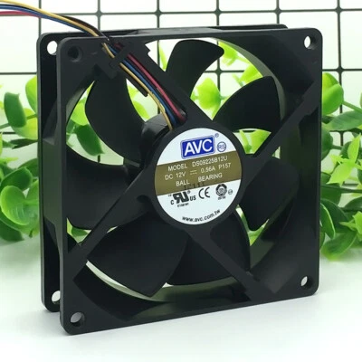 1PCS NEW AVC DS09225B12U 92*92*25MM 12V 0.56A 9CM 4Pin Cooling Fan Fast Shipping - Image 1 of 3