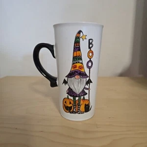 Cobwebs And Cauldrons Halloween Gnome Boo Travel Coffee Mug (Missing Lid) - Picture 1 of 7