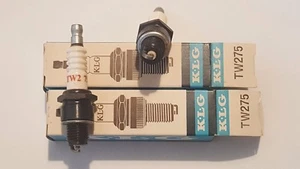 2 New old stock KLG TW275 12mm motorbike spark plugs - Free P+P - Picture 1 of 1