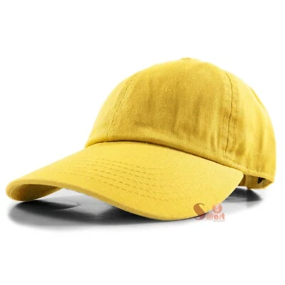 Gorra de béisbol estilo polo lisa de algodón lavado ajustable para hombre y mujer Foto 1 de 4