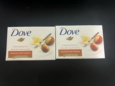(2) DOVE PURELY PAMPERING Shea Butter Beauty Bars 4.75 oz Moisturizing Cream - Image 1 of 4