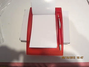 LOTE AL POR MAYOR DE 10 Almohadillas de Memo de Escritorio con Pluma - ROJO + Cajas de Regalo Gran Oferta - Imagen 1 de 1
